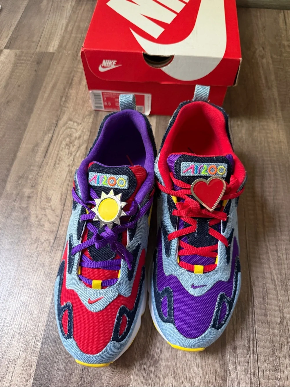 Nike Women’s Air Max 200 Sneakers — Red, Purple & Yellow